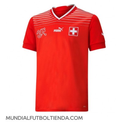 Camiseta Suiza Breel Embolo #7 Primera Equipación Replica Mundial 2022 mangas cortas